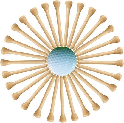 Professional Wooden Golf Tees 2 3/4 Inch Tee Pack of 100 Golf Tee